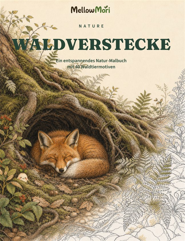 Buchcover der deutschen Ausgabe Waldverstecke