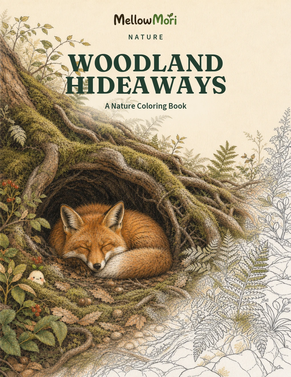Book cover of the English edition Woodland Hideaways
